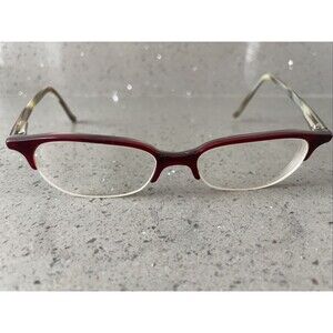 CERRUTI 1881 C2203 A EYEGLASSES FRAMES ONLY UNISEX 49-16-135 BROWLINE RETRO RED